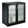 Rückkühlschrank mit 2 Flügeltüren - 198 L Schwarz CombiSteel