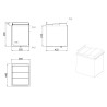 Ingebouwde IJscontainer in Roestvrij Staal - 380x446 MM