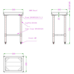 Polyethylenblock 50 mm CombiSteel - Langlebig und Hygienisch