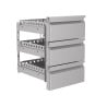 Block 3 Drawers CombiSteel for Refrigerated Table - Gastro-pro Organization