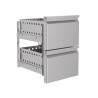 Block 2 Drawers Refrigerated Table CombiSteel - Efficient Organization