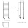 Chariot de débarrassage GN 1/1 CombiSteel - Pratique et robuste