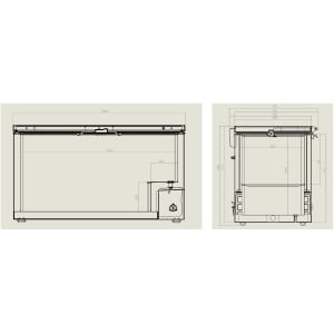 Gefriertruhe Edelstahl 469 L - CombiSteel | Professionelle Lagerung