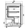 Mini Armoire Réfrigérée Négative Blanche - 129 L - CombiSteel: Stockage Efficace & Performant