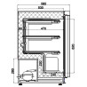 Mini Koelkast Negatief Wit - 129 L - CombiSteel