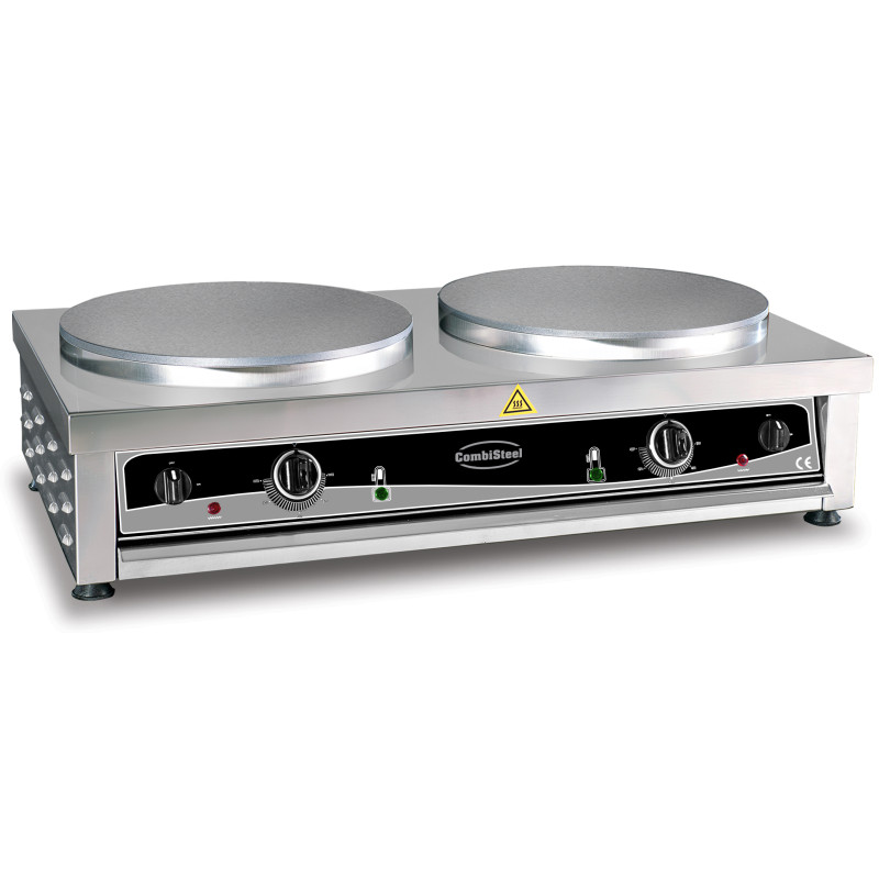 Elektrische Crêpière 2 Platten 40 cm Combisteel Horeca