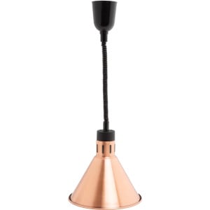 Lampe chauffante conique bronze - Combisteel: puissance 250W.