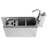 Ice Cream Spoon Sink with Faucet and Water Connection - CombiSteel