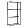 Etagère 4 Niveaux Démontable Noir - L 900 x P 450 mm - Combisteel 7530.0025