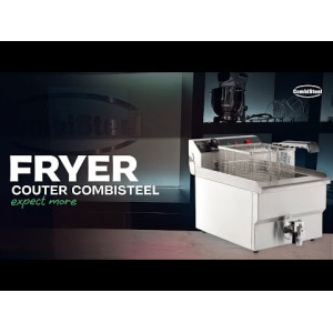 Elektrische Fritteuse zum Aufstellen - 8 L - 3300 W - CombiSteel