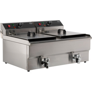 Elektrische Friteuse om neer te zetten - 2 x 10 L - CombiSteel – Friteuse Pro 10 000 W & 20 L