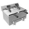 Professionele Elektrische Friteuse - CombiSteel 2x 8L 2x 3000W