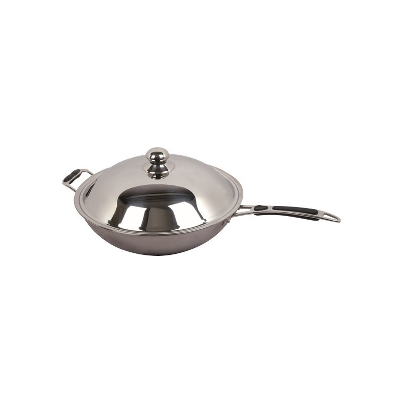 Induction Wok Sauté Pan CombiSteel - Stainless Steel