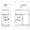 CombiSteel Koffiezetapparaat met 2 Kannetjes - 1,8 L | Professioneel Roestvrij Staal