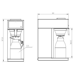 Thermos-Kaffeemaschine 2,0L - CombiSteel 7535.0015