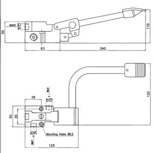 Fußsteuerung 1 Pedal für Mischbatterie - CombiSteel