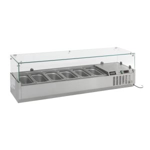 Refrigerated Saladette to Place 6 GN 1/4 Stainless Steel CombiSteel - Preserve your fresh food