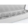 Refrigerated Stainless Steel Saladette 9 GN 1/3 CombiSteel - Fresh Preparation