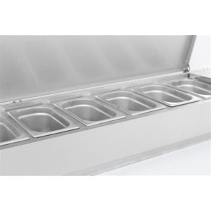 Saladette Réfrigérée Inox 6 GN 1/4 - Combisteel SEO: Fraîcheur Aliments & Réfrigération