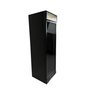 Armoire Réfrigérée à Boissons Noire à Porte Vitrée avec Canopée - 382 L