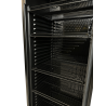 Black Glass Door Beverage Refrigerated Cabinet with Canopy - 382 L