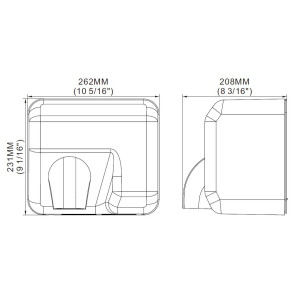 Automatic Stainless Steel Hand Dryer Combisteel - Performance and Hygiene