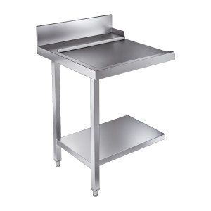 Ladetisch mit Regal und Aufkantung - Links - L 700 x T 750 mm - CombiSteel