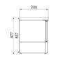 Positive Refrigerated Table 1 Door - 109 L CombiSteel: Optimal preservation, stainless steel