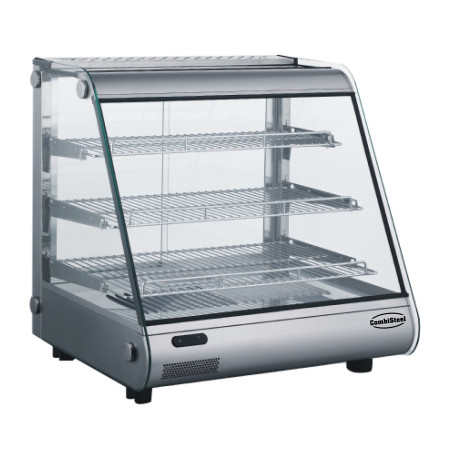 Verwarmde Vitrine 130L Combisteel | Professionele warmhoudfunctie