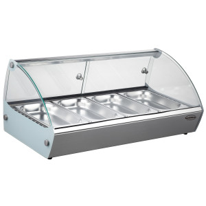 Verwarmde Vitrine om Neer te Zetten - 4 GN 1/3 - CombiSteel