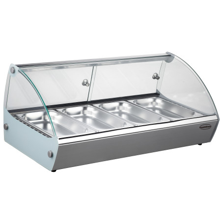 Verwarmde Vitrine om Neer te Zetten - 4 GN 1/3 - CombiSteel