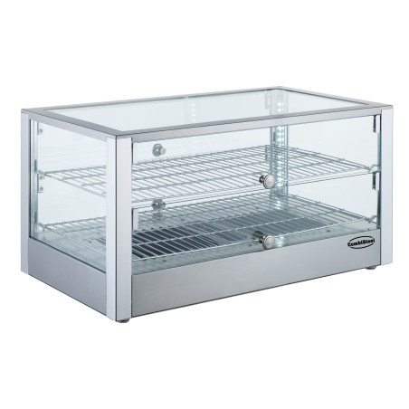 Heated Display Case 80L in Stainless Steel - CombiSteel