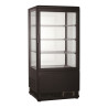 Black Refrigerated Display Case - 68L - CombiSteel: Optimal Presentation and Preservation