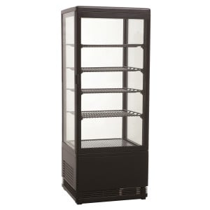 Zwarte Koelvitrine 98L Combisteel - Elegante en Presterende Oplossing