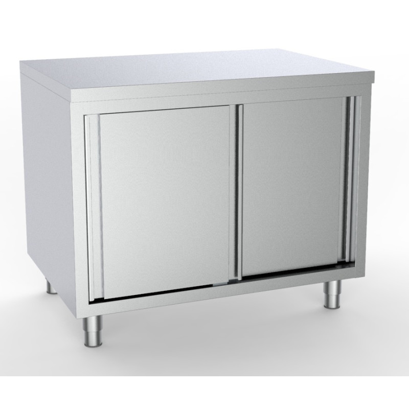 Edelstahl-Unterschrank mit 2 Türen - L 1400 x T 700 mm - CombiSteel Edelstahl-Unterschrank mit 2 Türen - L 1400 x T 700 mm - CombiSteel
