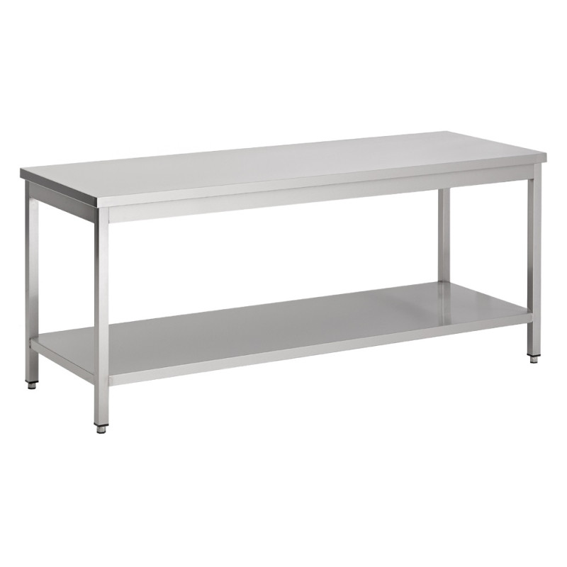 Stainless Steel Table with Shelf - CombiSteel | Dimensions 1600 x 700 mm