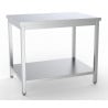 Stainless Steel Table with Shelf - L 1800 x D 700 mm