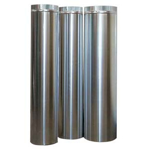 Afvoerpijp in Rond voor Afzuigkap - Ø 400 - CombiSteel