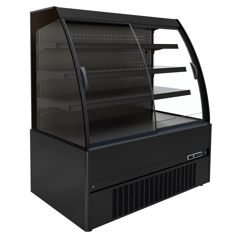 Koelvitrine Muur Gebogen met Schuifdeuren Noah - 1,31 m² - CombiSteel Koelvitrine Muur Gebogen met Schuifdeuren Noah - 1,31 m² - CombiSteel