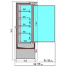 Jamie 2-Türige Wandkühlvitrine - CombiSteel - Leistungsstark und Umweltfreundlich