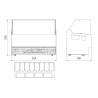Borneo Ice Cream Display Case - 12 x 5 L - CombiSteel