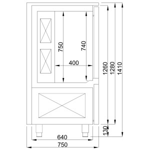 Cooling Cell - 10 GN 1/1 | Combisteel high capacity