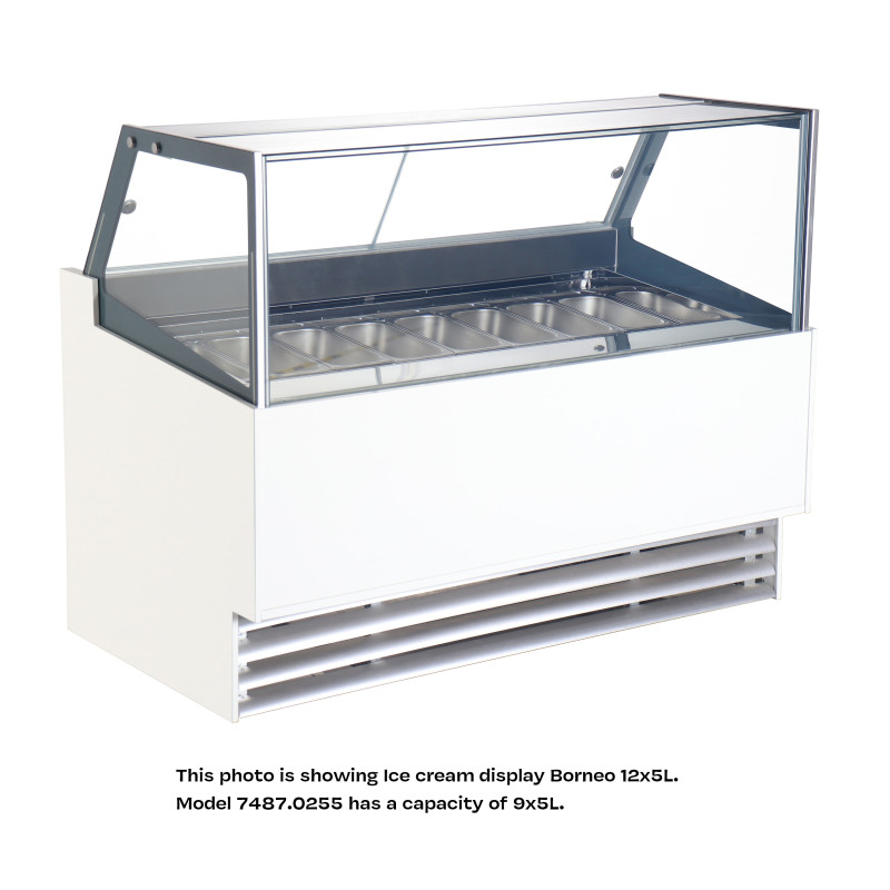 Vitrine für Eis Phuket - 9 x 5 L - CombiSteel Vitrine für Eis Phuket - 9 x 5 L - CombiSteel