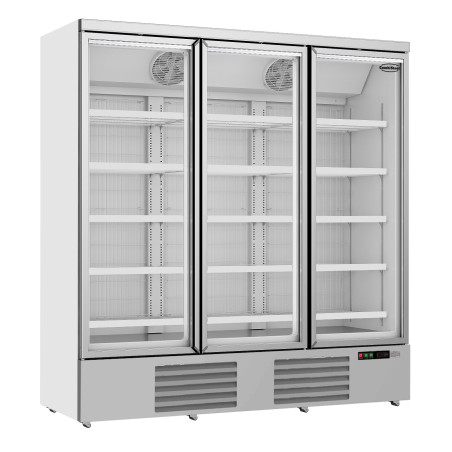 Vitrine Réfrigérée Inox 3 Portes Vitrées - 1450 L CombisteelSEO: Vitrine réfrigérée négative inox, 3 portes vitrées