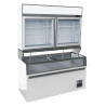 Wandvitrine en Witte Dressoir Combisteel - 948 L | Prestaties Koeling