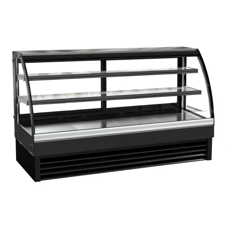 Curved Glass Refrigerated Display Case CombiSteel 400 L - Elegant and Efficient