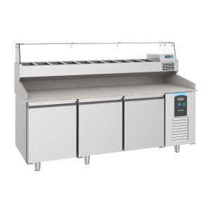 Pizza Meubel met 3 Deuren - 615 L - CombiSteel