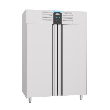 Negative Kühlschrank aus Edelstahl - 2 Volltüren - 1400 L - CombiSteel