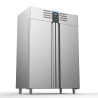 Negative Kühlschrank aus Edelstahl - 2 Volltüren - 1400 L - CombiSteel