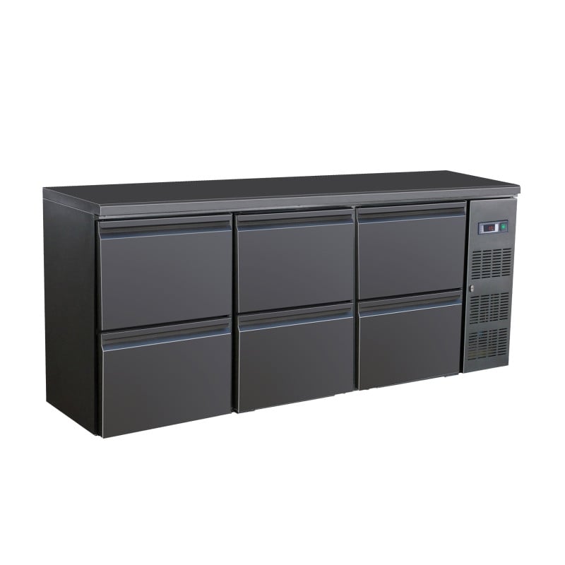 Refrigerated Back Bar 537 L - 6 Drawers CombiSteel